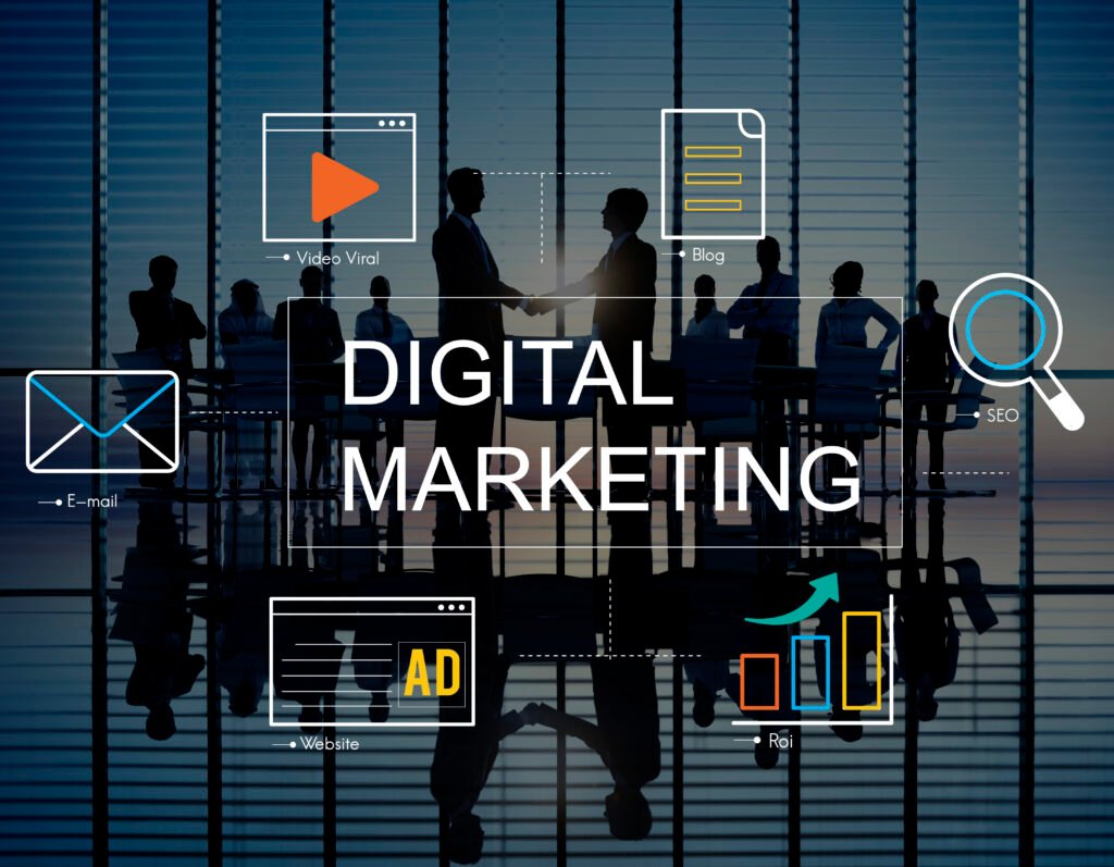 Digital Marketing Media Technology Graphic